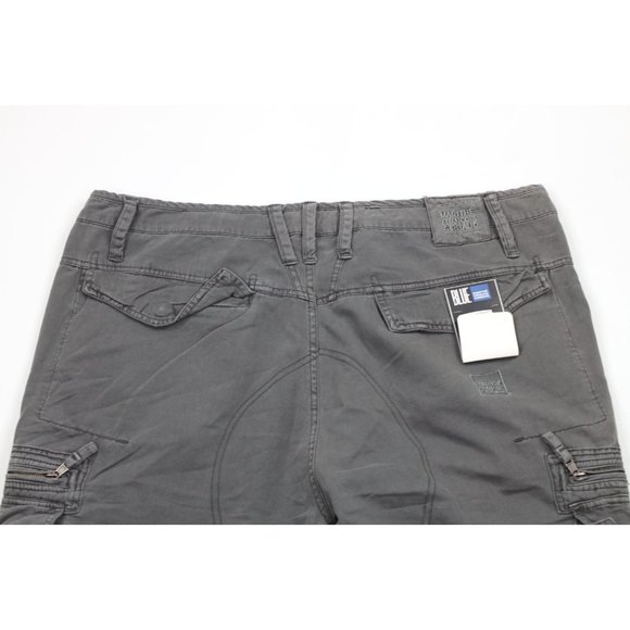 NOS Vtg 90s Marithe Francois Girbaud Mens 42x32 Regular Fit Strap Cargo Pants - Picture 9 of 12